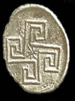 Свастика на Монете, Крит, 1500-1000 до н.э.
