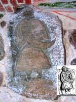 Камень Свантевита (Svantevitbild) в церкви деревни Альтенкирхен