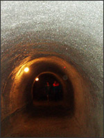 В Кунгурской пещере есть остатки туннелей