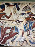 Фараон Сети I одерживает победу над ливийцами