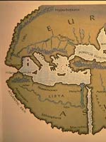 Ливия на карте мира Геродота (450 г. до н.э.)
