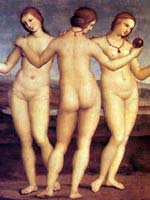 Три Три грации. Рафаэль, 1504 г.