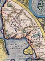 Река Тартар на средневековой карте