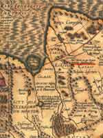 Фрагмент карты Тартарии Йодокуса Хондиуса (Jodocus Hondius)