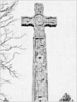 Рутвильский крест со славянскими рунами, фото 1880 г.