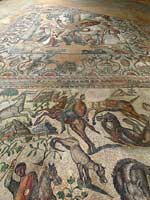Фрагмент мозаичного пола со сценами жизни и охоты на Вилле «Ла Ольмеда»