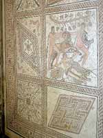 Мозаичный пол на «римской» вилле в провинции Avila, центральная Испания