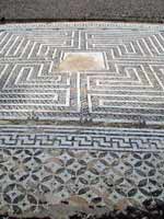 Мозаичный пол на «римской» вилле «Каса де Илас» (Casa de Hylas, Italica, Andalucia), юг Испании