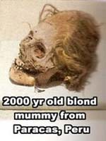 Мумия белого человека, найденная в Перу