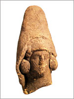 Глиняная фигурка иберийской женщины