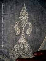 Традиционная вышивка техникой чикан. Уттар Прадеш