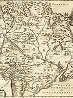 Карта Империи Великих Моголов из энциклопедии «Приятная галерея Мира»