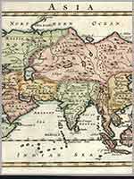 Карта Азии Германа Молла (Herman Moll (1654-1732))