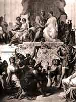 Женитьба Александра Македонского на Статире и Гефестиона на Дрипете