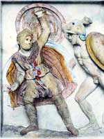 Изображение перса на саркофаге Александра Македонского